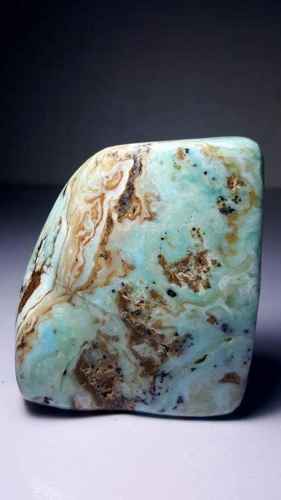 477 Grams Naturally itched Fluorescent Calcite Tumble (1 of 7)