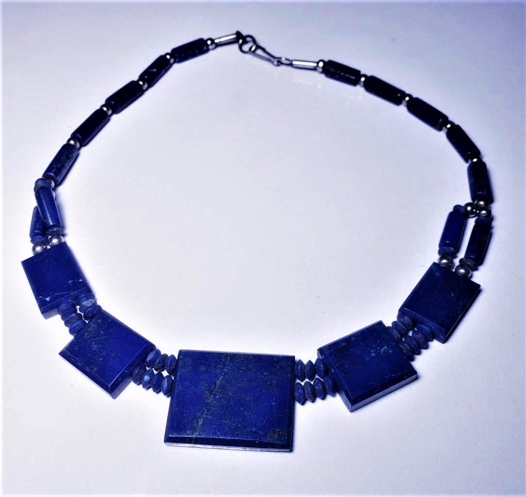 Egyptian Style Lapis Lazuli NeCklaCe: Egyptian Style Lapis Lazuli NeCklaCe Shipping: $23.00. Shipping rates are determined by Parcel weight and destination.