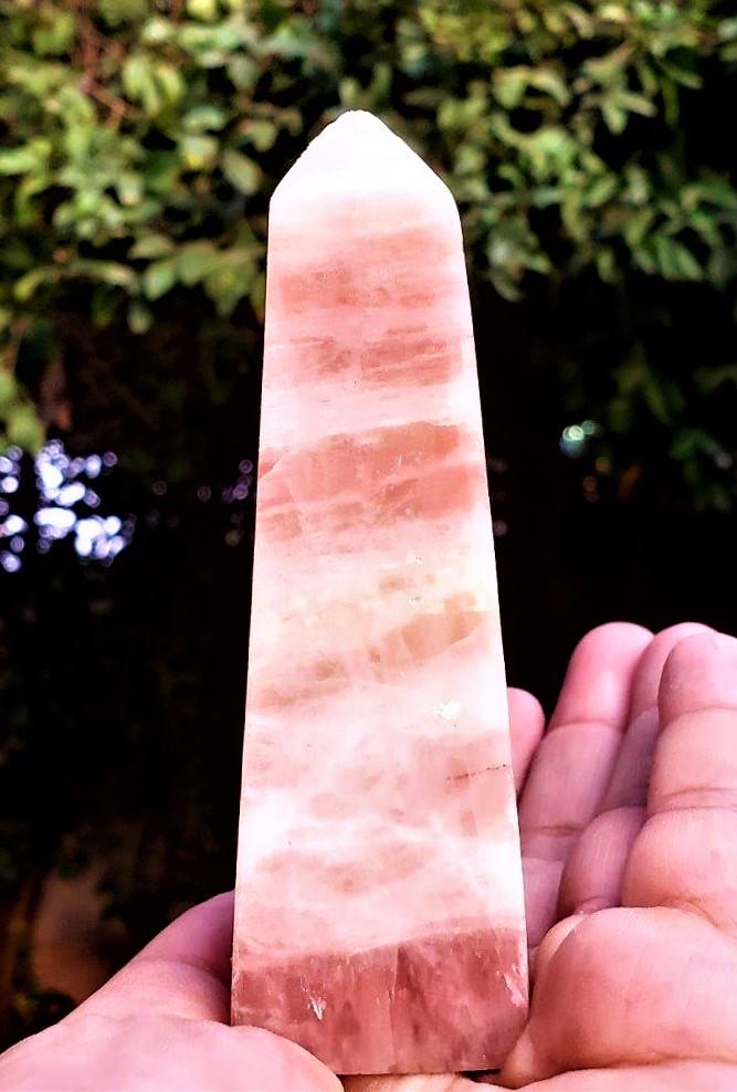 Rose Quartz Tower - 201.7  Grams (1 of 2)