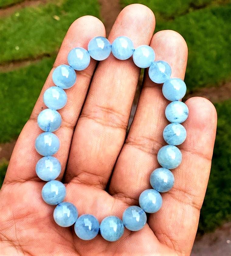 Aqua Beach Jewelry, Larimar Quartz: Aqua Beach Jewelry, Larimar Quartz - 9mm Shipping: $23.00. Shipping rates are determined by Parcel weight and destination.