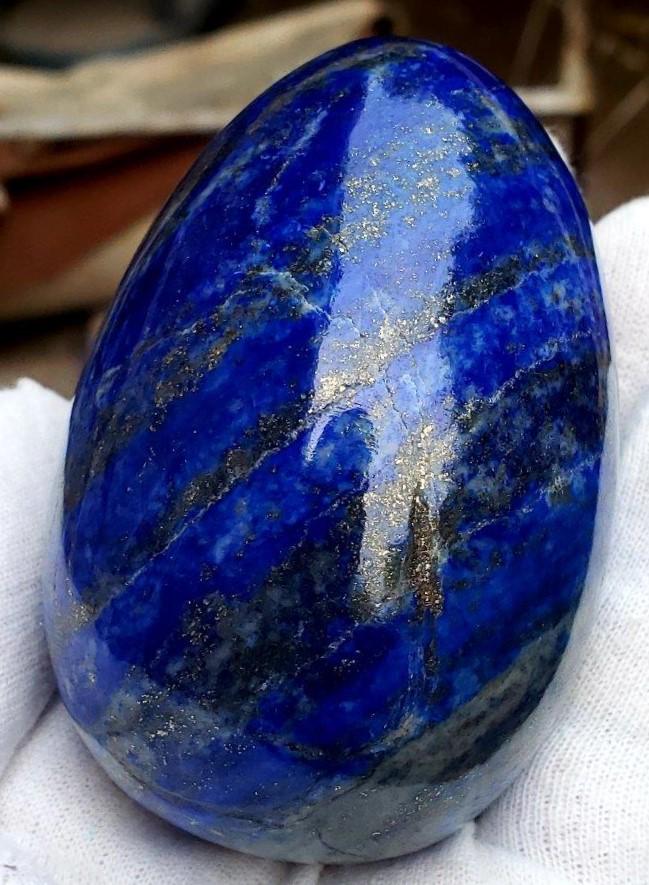 Royal Blue Lapis Lazuli Egg - 450 Grams (1 of 4)