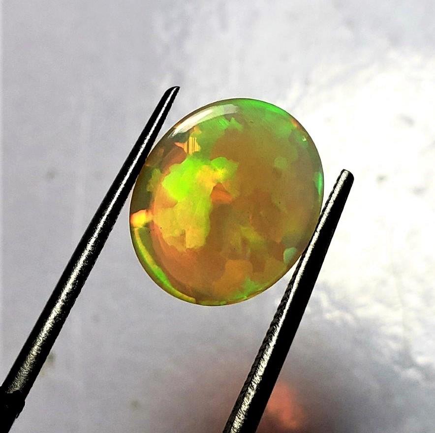 Fire Ethopian Opal Oval Shape - 4 Carats (1 of 2)