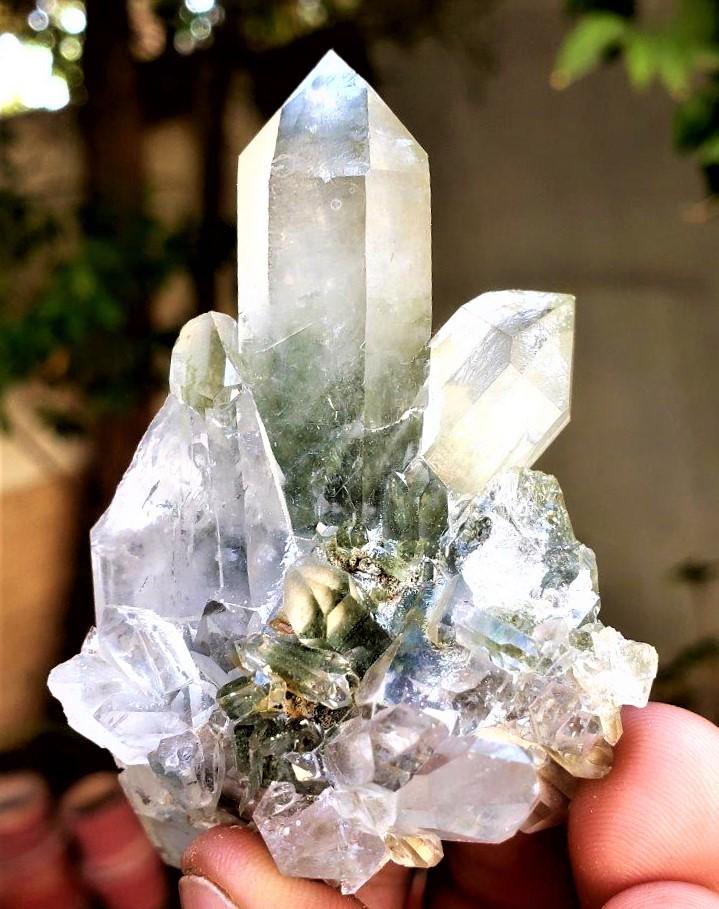 Green Chlorine Quartz Crystal Specimen - 65 Grams (1 of 5)