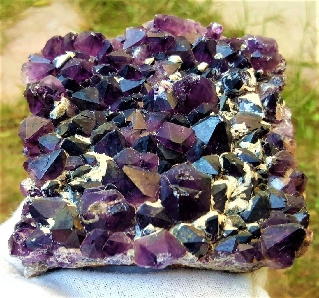 574.9 Grams Natural Amethyst Crystals Cluster (1 of 5)