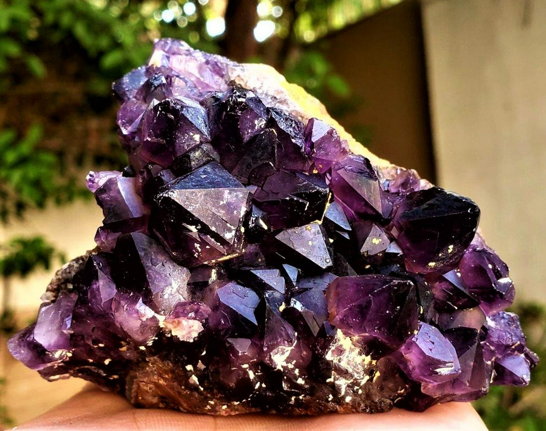 Amethyst Crystals Cluster SpeCimen - 438.2 Grams (1 of 3)