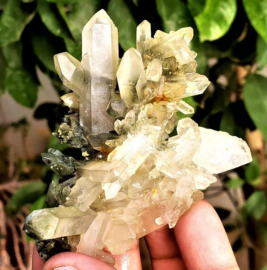 Chlorine Quartz Crystals Cluster - 71.7 Grams (1 of 3)