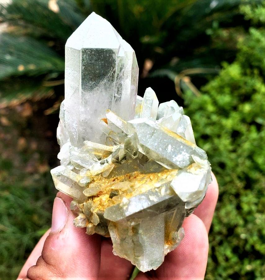 Green Chlorine Quartz Crystal Specimen - 99.3 Gram (1 of 3)