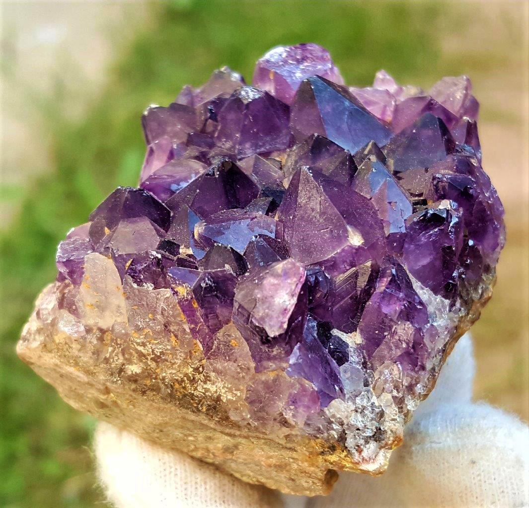 136.2 Grams Natural Amethyst Crystals Cluster (1 of 7)