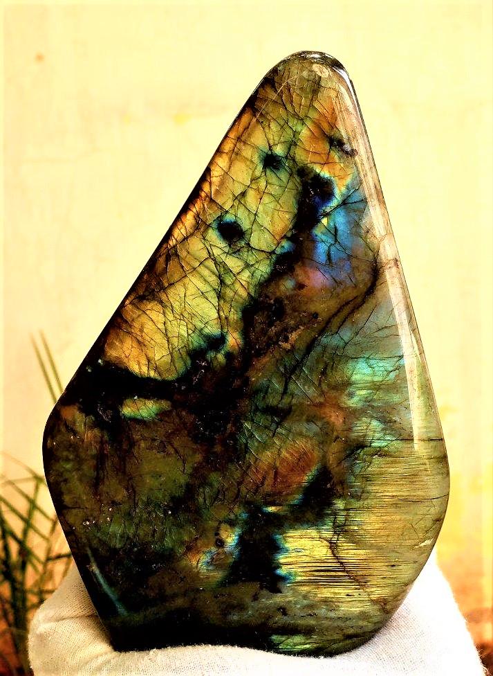 Fire Labradorite Healing Tumble - 853.2 Grams (1 of 5)