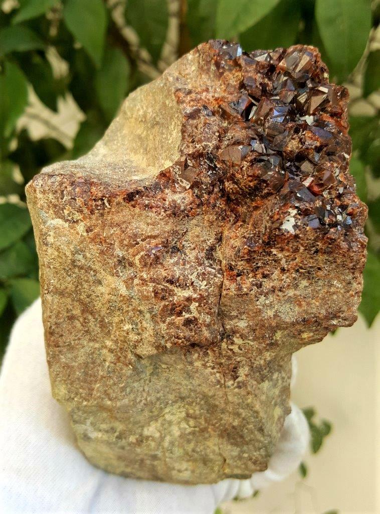 1577.6 Grams Natural hessonite Garnet Cluster (1 of 4)