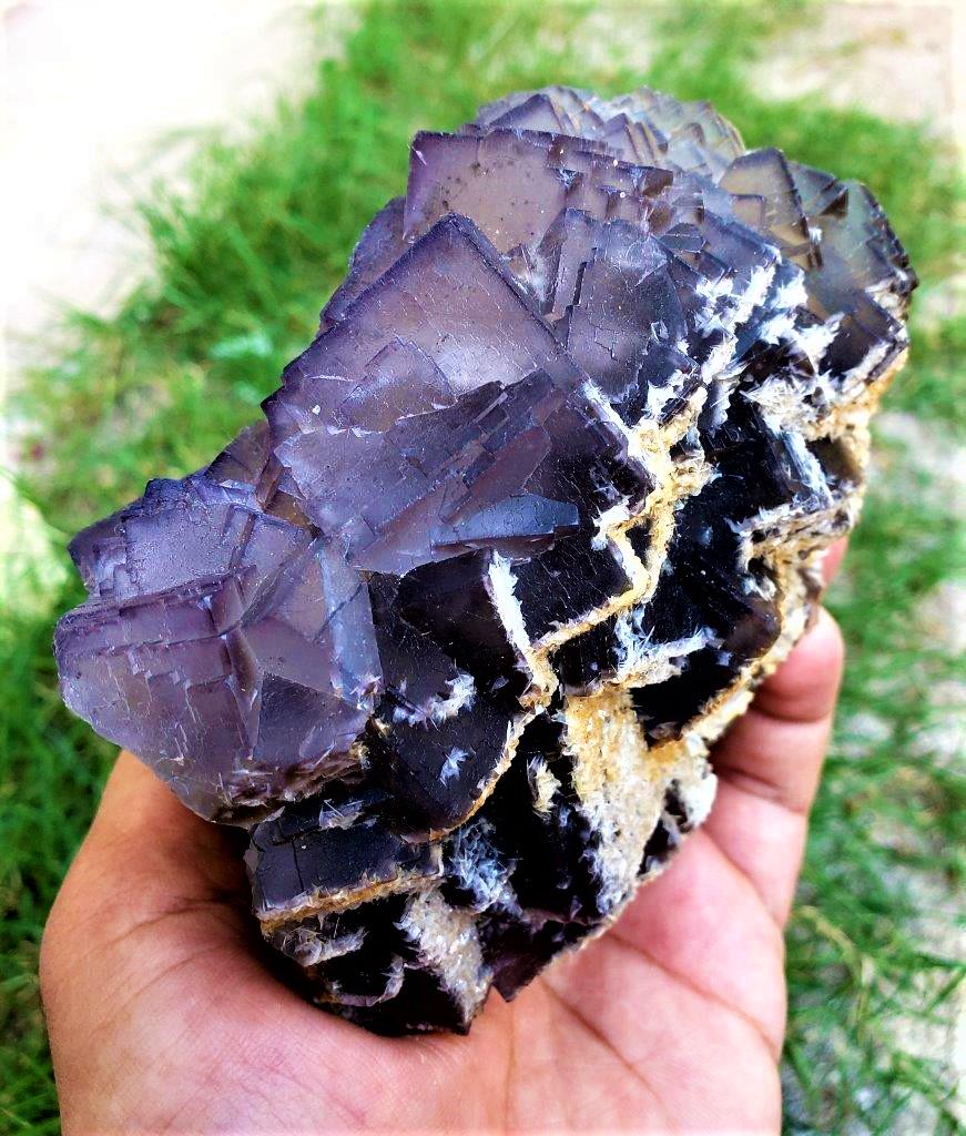Amazing Cubic Fluorite specimen - 738 Grams (1 of 3)