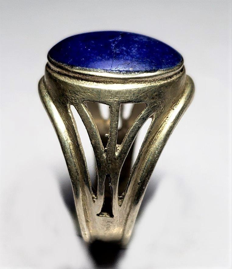 Lapis Lazuli Ring - Sterling Silver Ancient Jewelry (1 of 3)