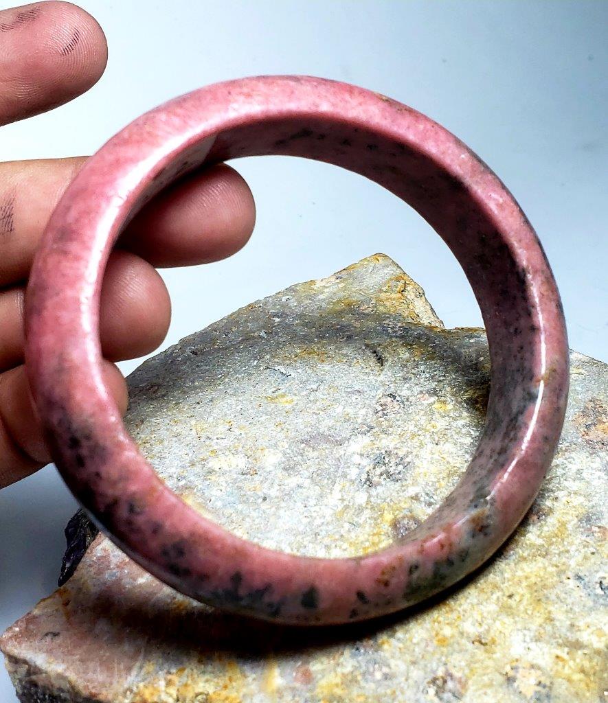 Rhodonite bangle bracelet (1 of 5)