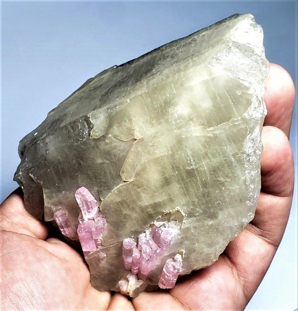 Quartz With Pink Tourmaline 240 Grams Specimen (1 of 3)