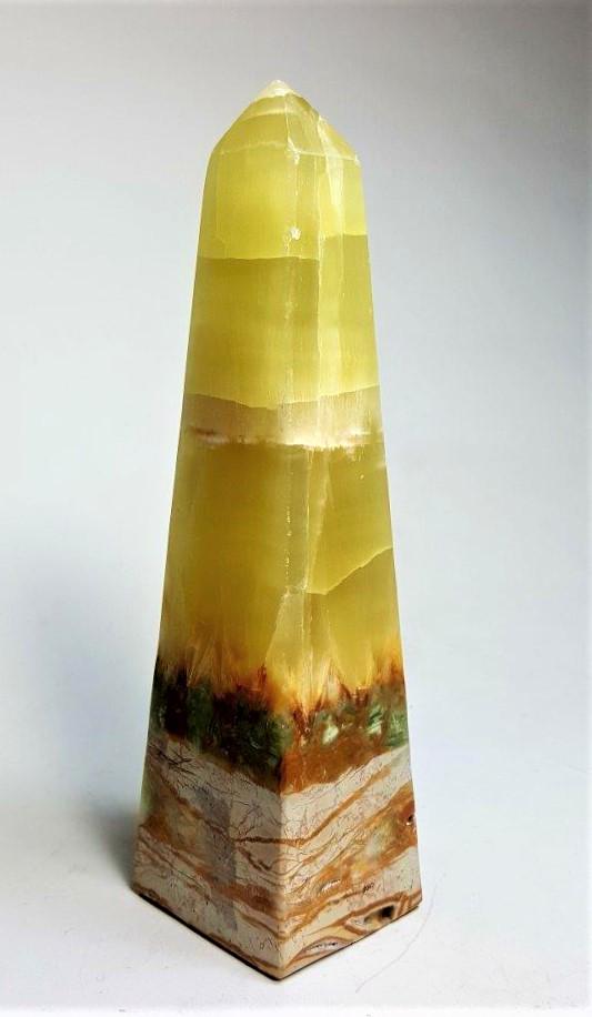 Colorful lemon banded tower - 416.26 Grams: Colorful lemon banded tower - 416.26 Grams - 155X45X40 mm Shipping: $45.00. Shipping rates are determined by Parcel weight and destination.