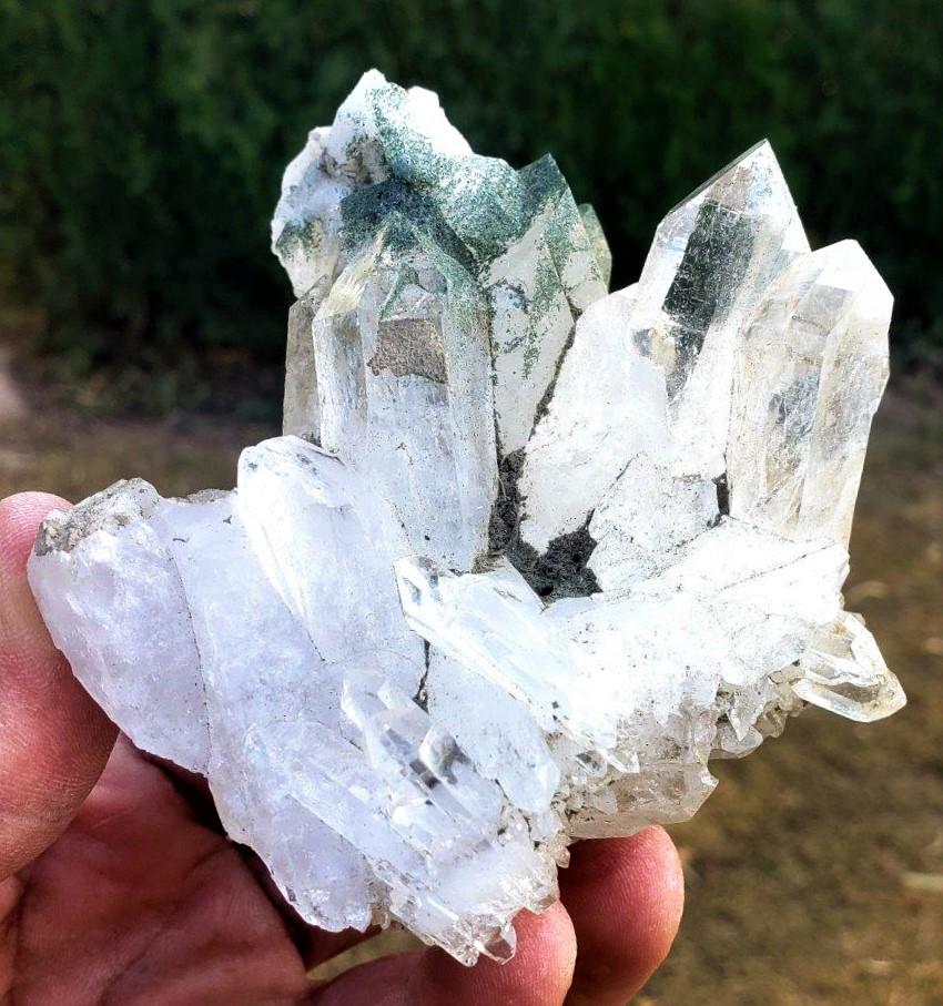 Chlorine Quartz Cluster - 347.9 Grams (1 of 5)