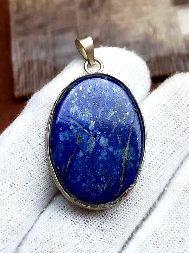 Lapis Lazuli Sterling Silver Handmade Pendant (1 of 3)