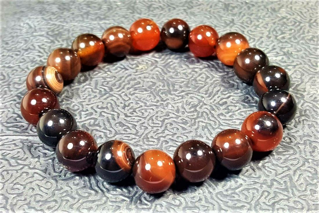 Natural Healing Moss Agate Bracelet (1 of 3)