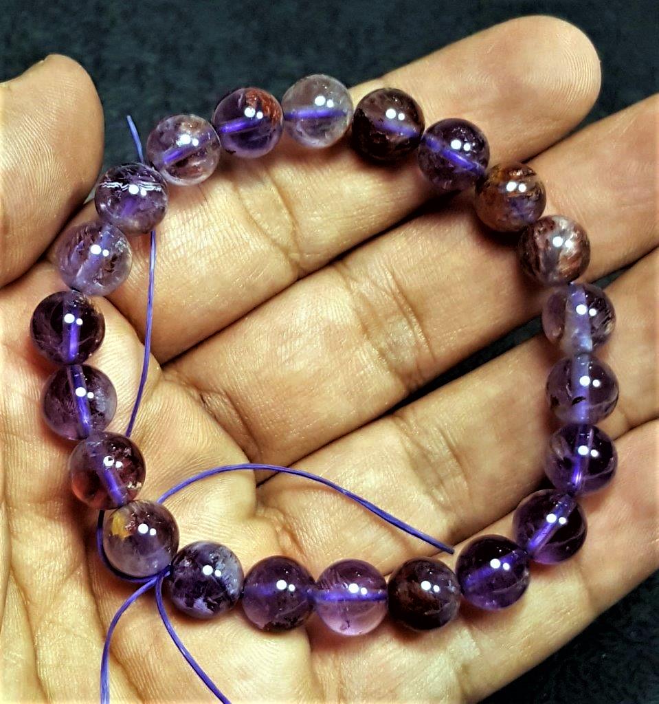 Genuine Amethyst Bead Bracelet: Genuine Amethyst Bead Bracelet for Men And Women Shipping: $23.00. Shipping rates are determined by Parcel weight and destination.