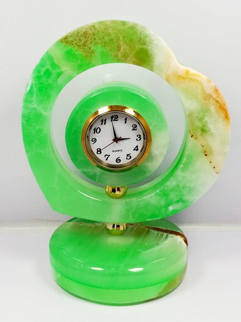Onyx Parriot green Table clock - 101.7 Grams (1 of 3)