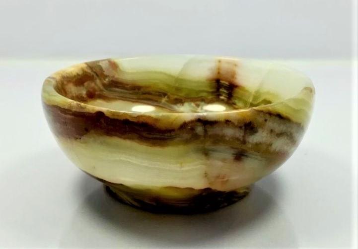 Multi Color Onyx Dish  Bowl - 128.2 Grams (1 of 3)