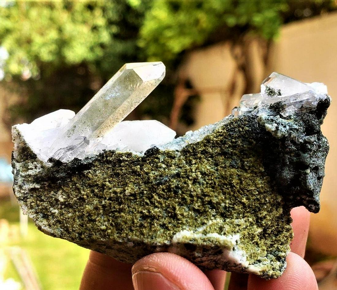 Quartz Crystals Cluster on Matrix - 84.3 Grams (1 of 2)