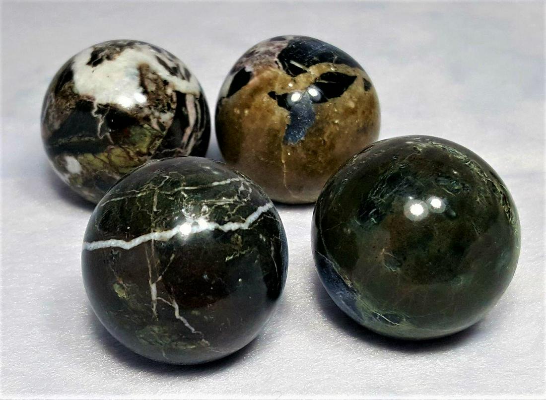 Natural Black Jade Spheres - 350 Grams (1 of 4)