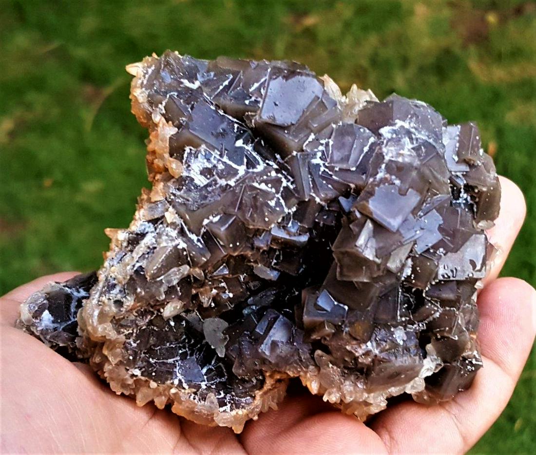 Fluorite mountains Cluster Mineral - 481 Grams (1 of 3)