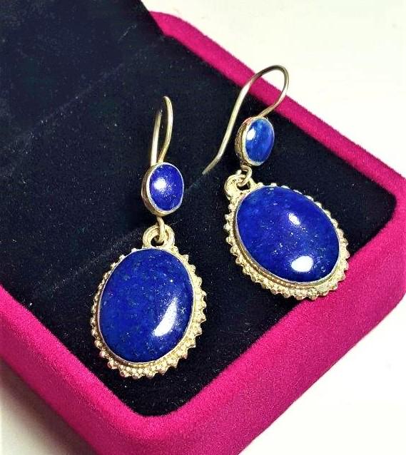 Lapis Lazuli Earrings ~ Sterling Silver 925 (1 of 2)