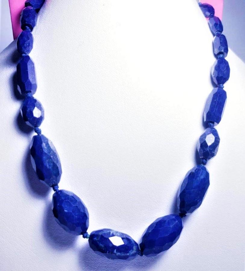 Lapis Lazuli Polished beaded Necklace: Starry Night Modern Lapis Lazuli Jewelry - Polished beaded Necklace Shipping: $23.00. Shipping rates are determined by Parcel weight and destination.