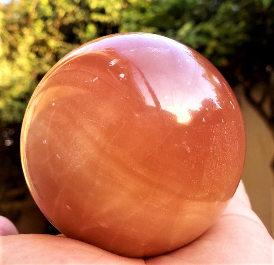 Honey CaLCite Healing Sphere - 581.3 Grams (1 of 5)