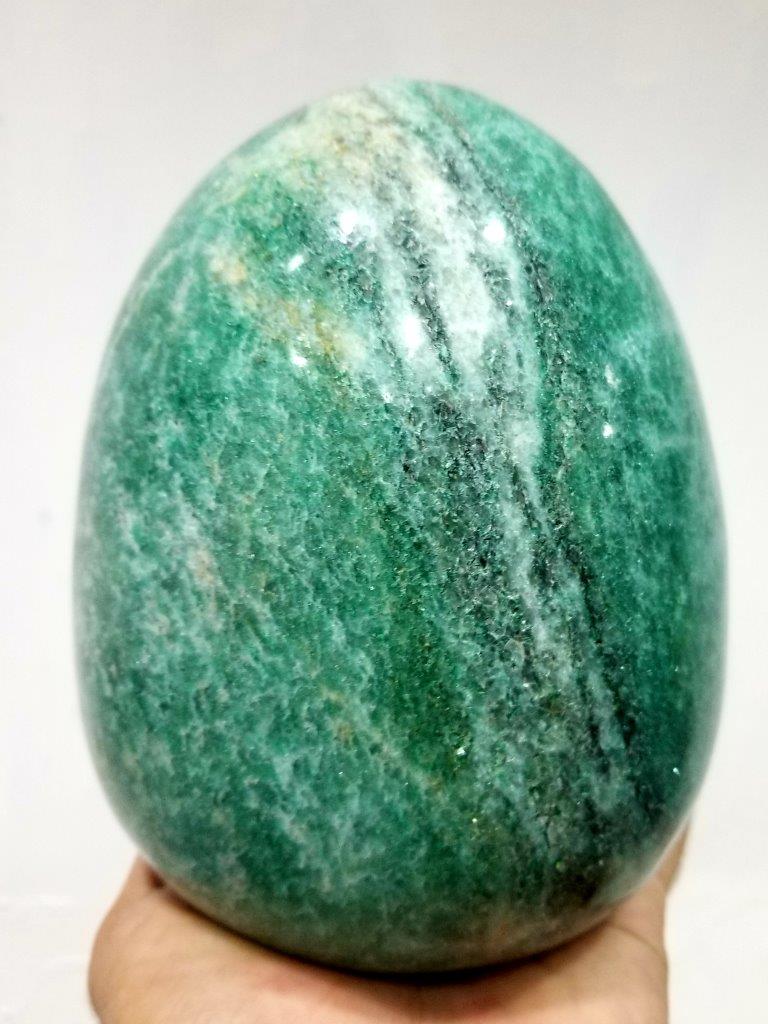 3150 Grams Emerald Mossonite Egg (1 of 3)