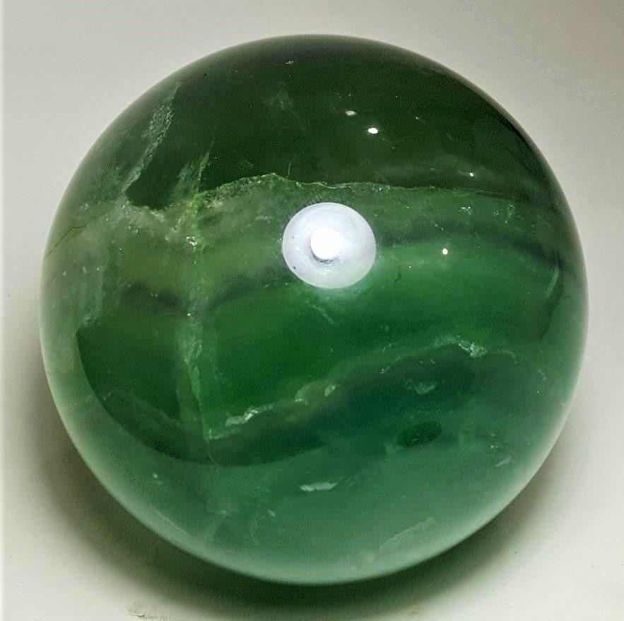 Emerald Green Fluorite Sphere - 2356 Grams (1 of 4)