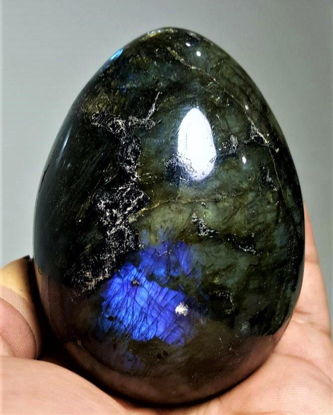 402 Grams Fire Labradorite Healing EGG (1 of 4)