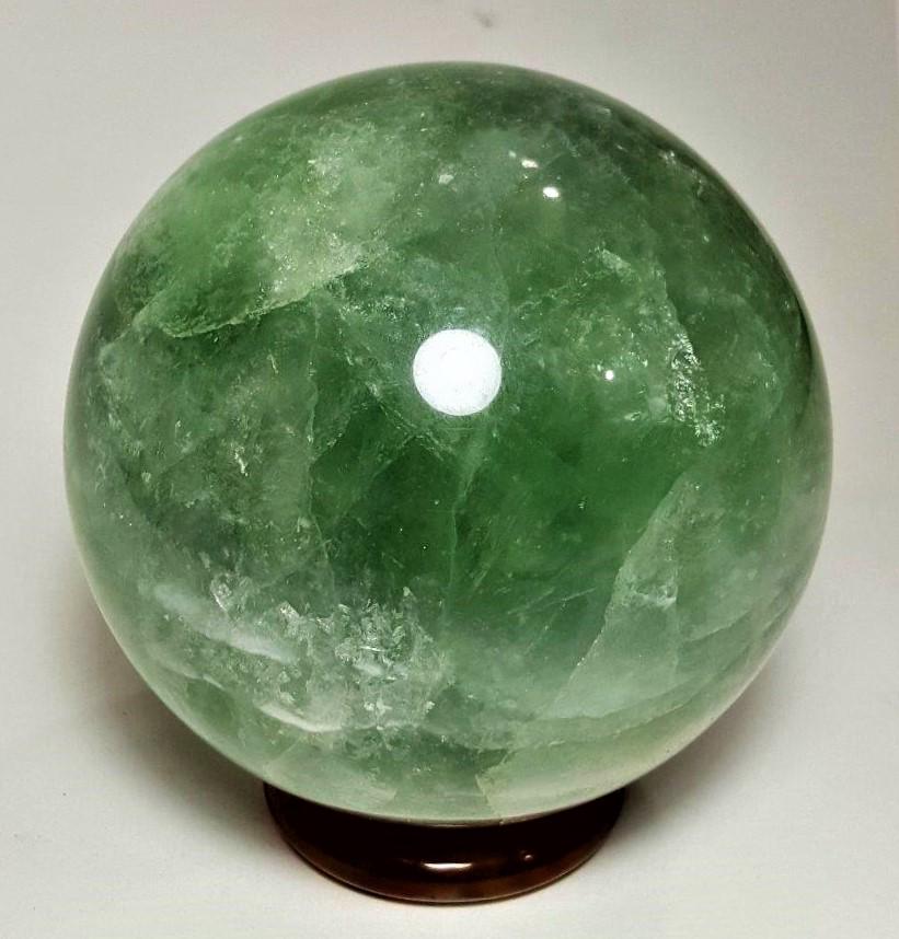 Natural green fluorite quartz sphere - 1627 Grams (1 of 6)