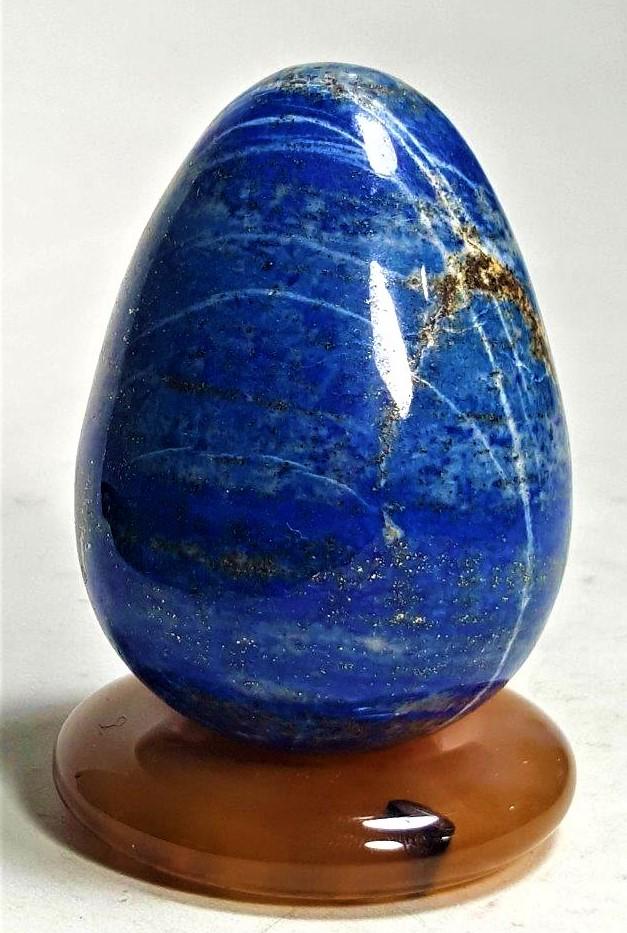 Lapis Healing Egg With Pyrite - 237.8 Grams (1 of 2)