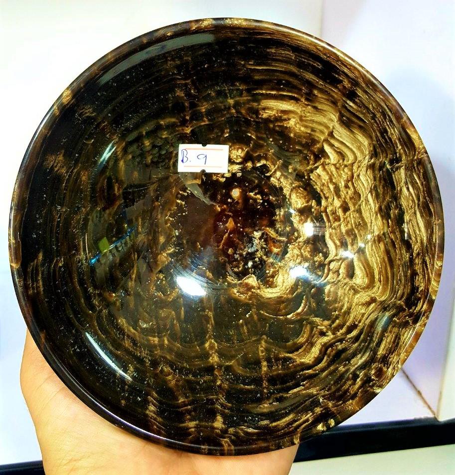 Choclate Calcite Healing Bowl Top Grade - 353 Grams (1 of 3)