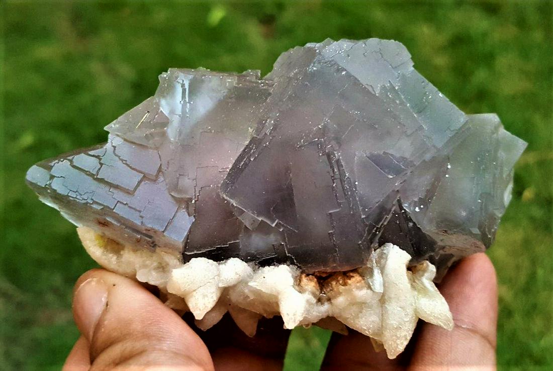 Natural Fluorite With Dogtooth Specimen - 182 Grams (1 of 2)