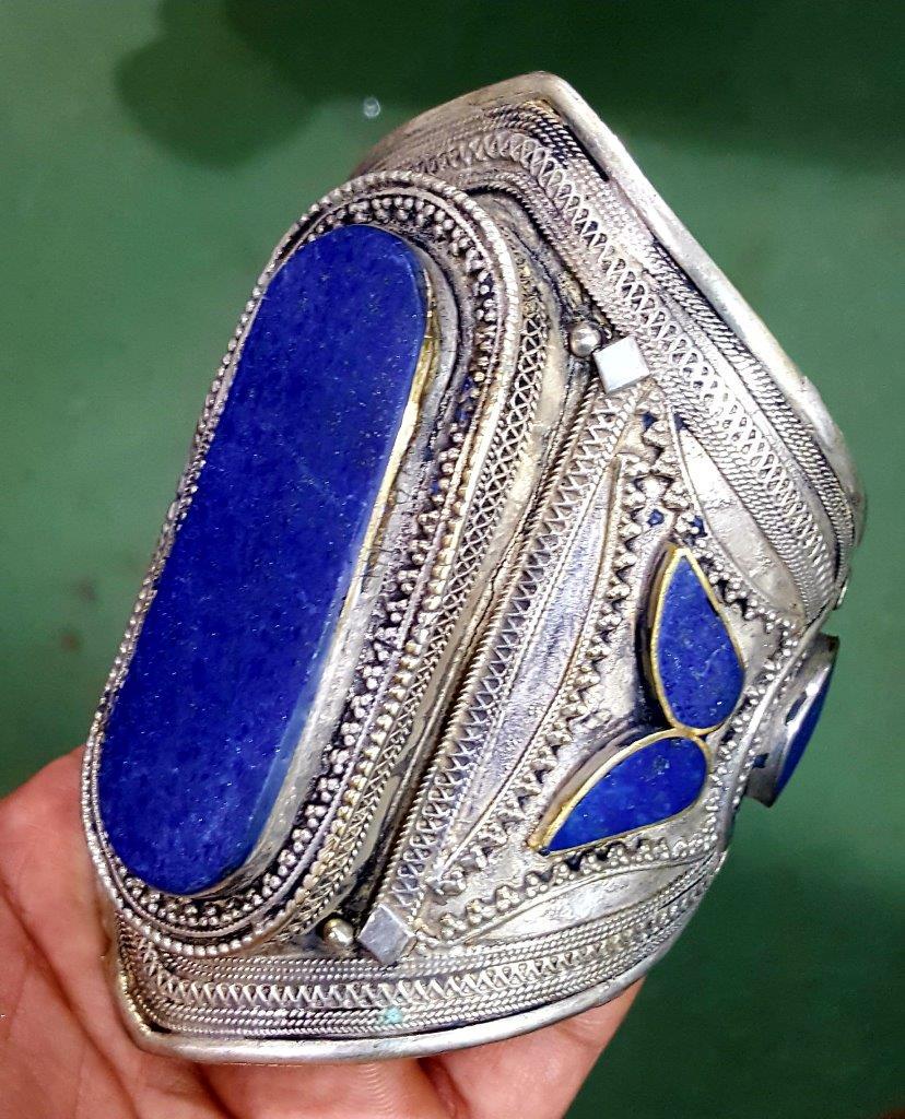 Lapis Lazuli Healing Bangle: Lapis Lazuli Healing Bangle Shipping: $23.00. Shipping rates are determined by Parcel weight and destination.