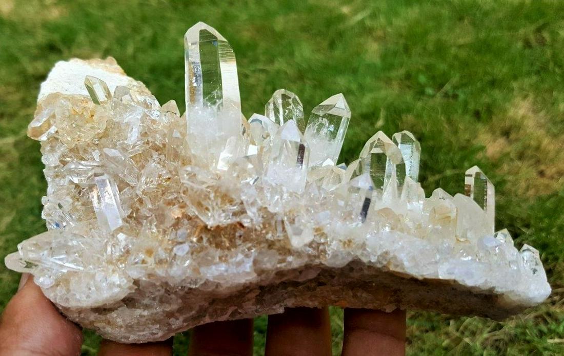AAA Quality Clear Quartz Cluster on Matrix - 433 Grams (1 of 4)
