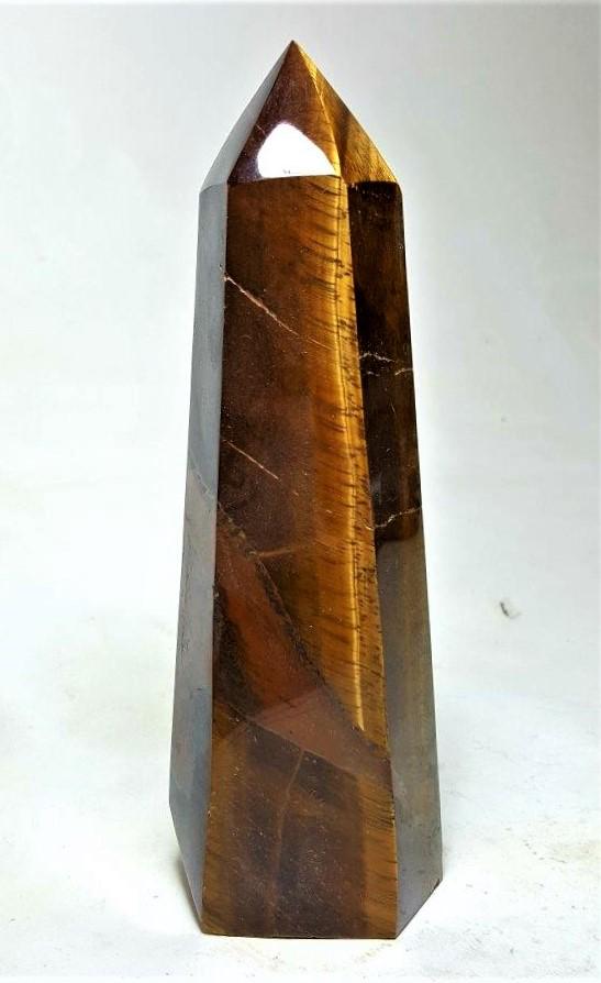 605 Grams Polished Tiger Eye Point Tower (1 of 4)