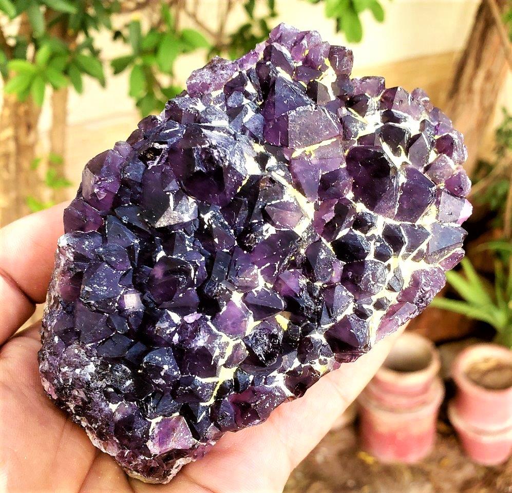 Amethyst Crystals Cluster SpeCimen - 528 Grams (1 of 4)