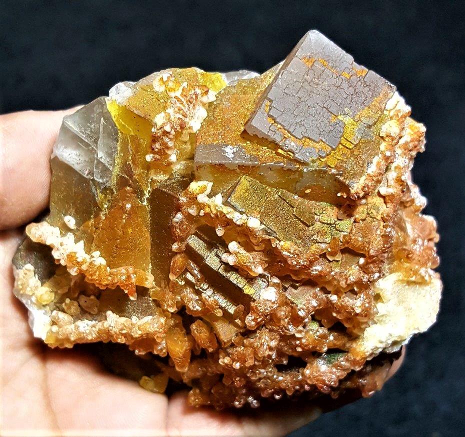 Rare Rainbow Fluorite With Calcite - 325 Grams (1 of 5)