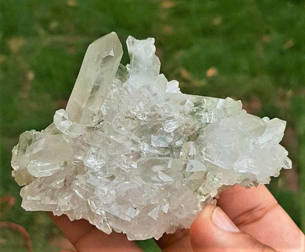 Chlorine Phantom Quartz Cluster - 108.4 Grams (1 of 4)
