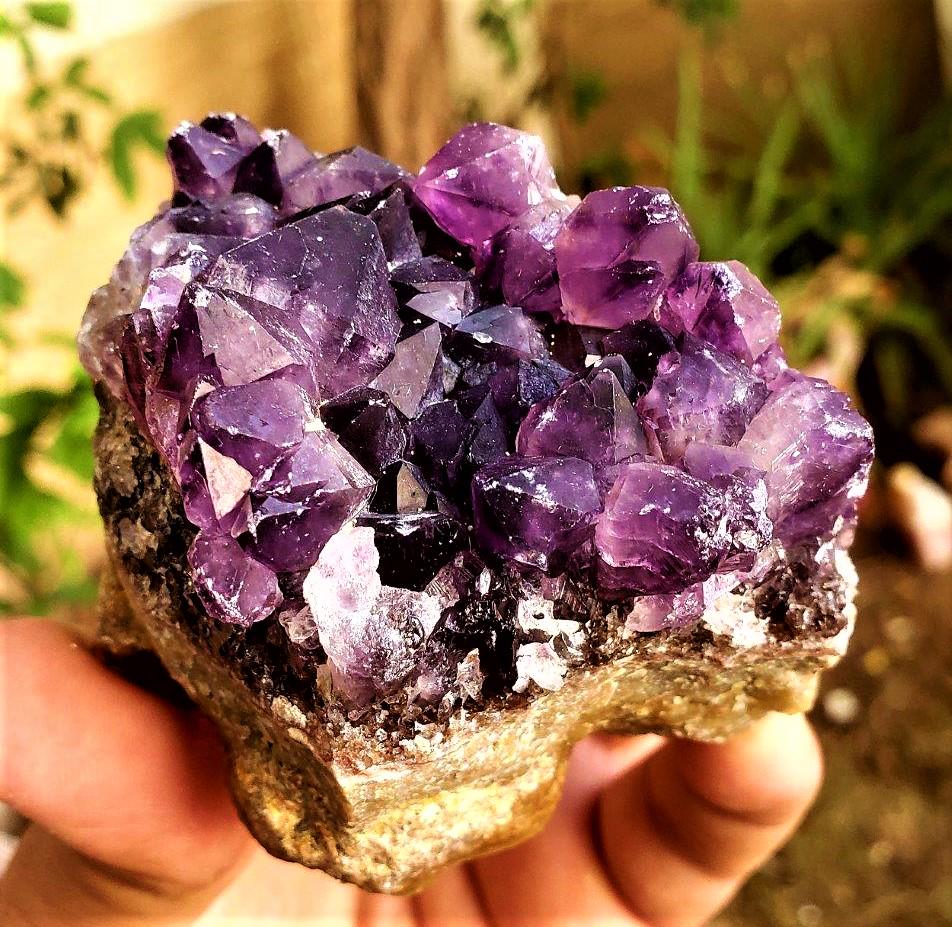 Amethyst Crystals Cluster SpeCimen - 240.4  Grams (1 of 2)