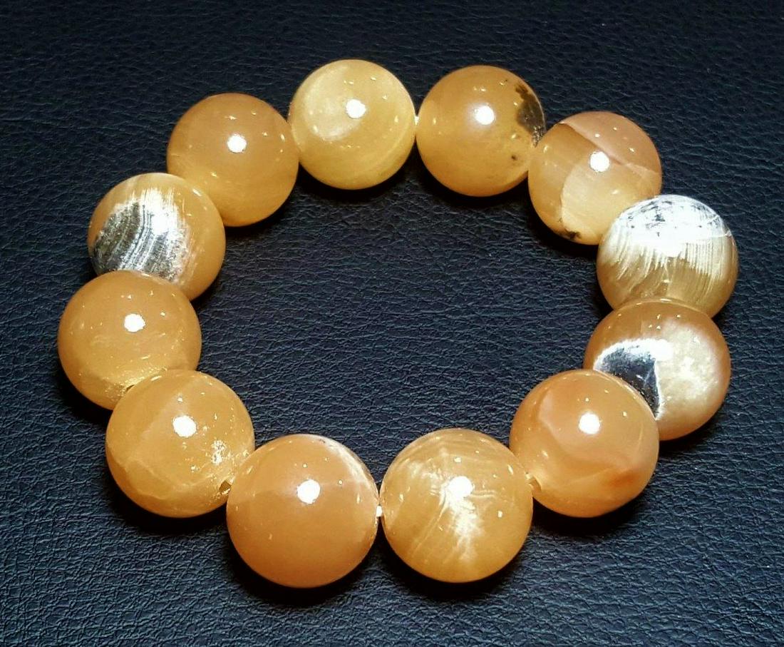 Honey Calcite Stretch Bracelet (1 of 3)