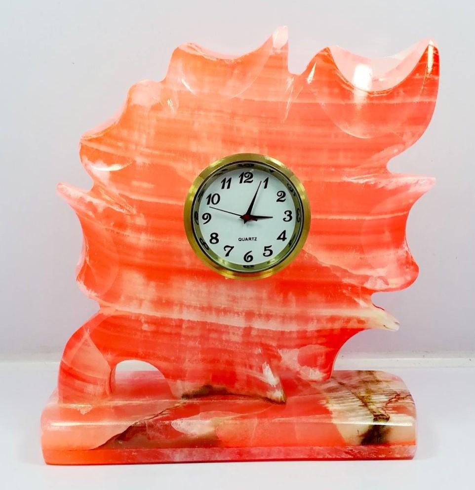 Onyx Peach mix small leave clock - 510.1 Grams (1 of 3)