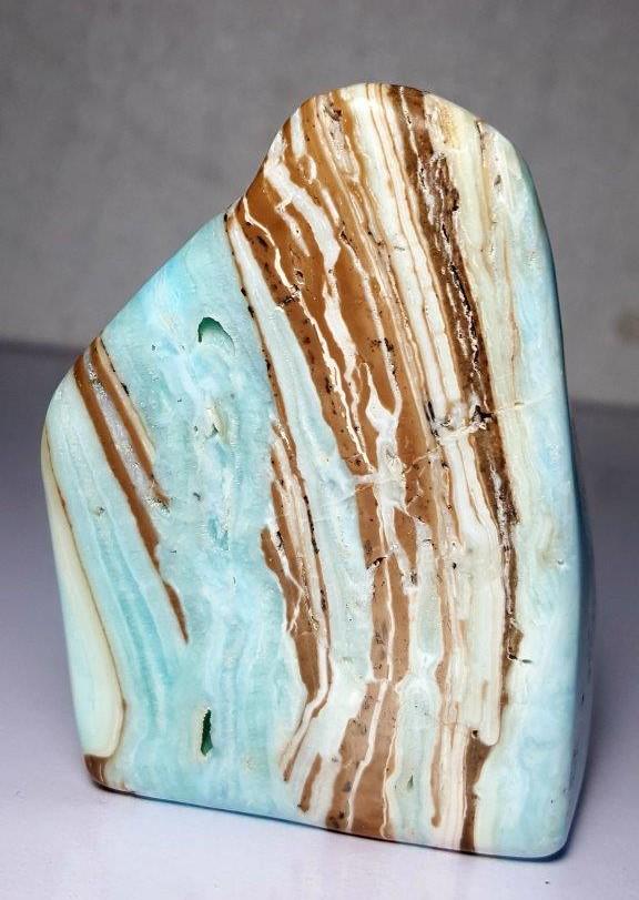 306 Grams Naturally itched Fluorescent Calcite Tumble (1 of 7)