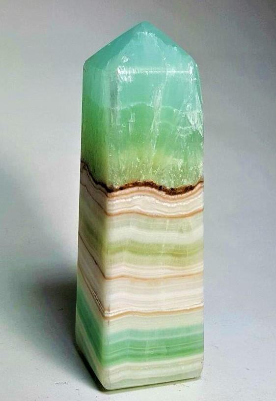 Pistachio Calcite Point Tower - 361.5 Gram (1 of 4)