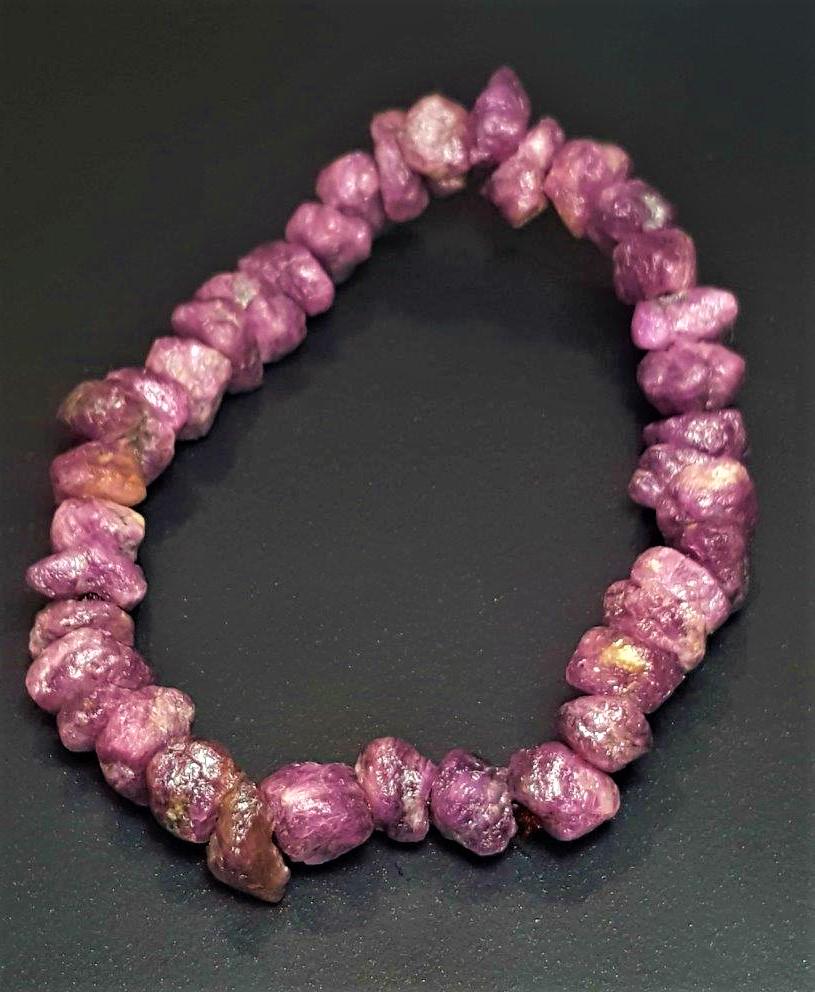 Ruby Stretchable Beaded Bracelet (1 of 2)